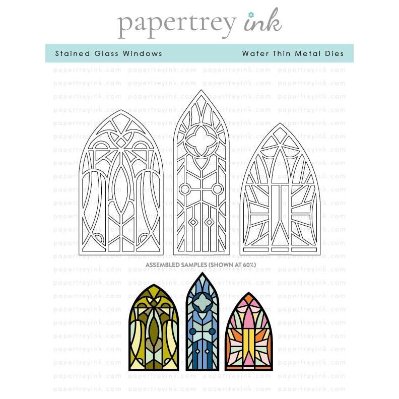 Papertrey Ink Stained Glass Windows Dies pti-0867