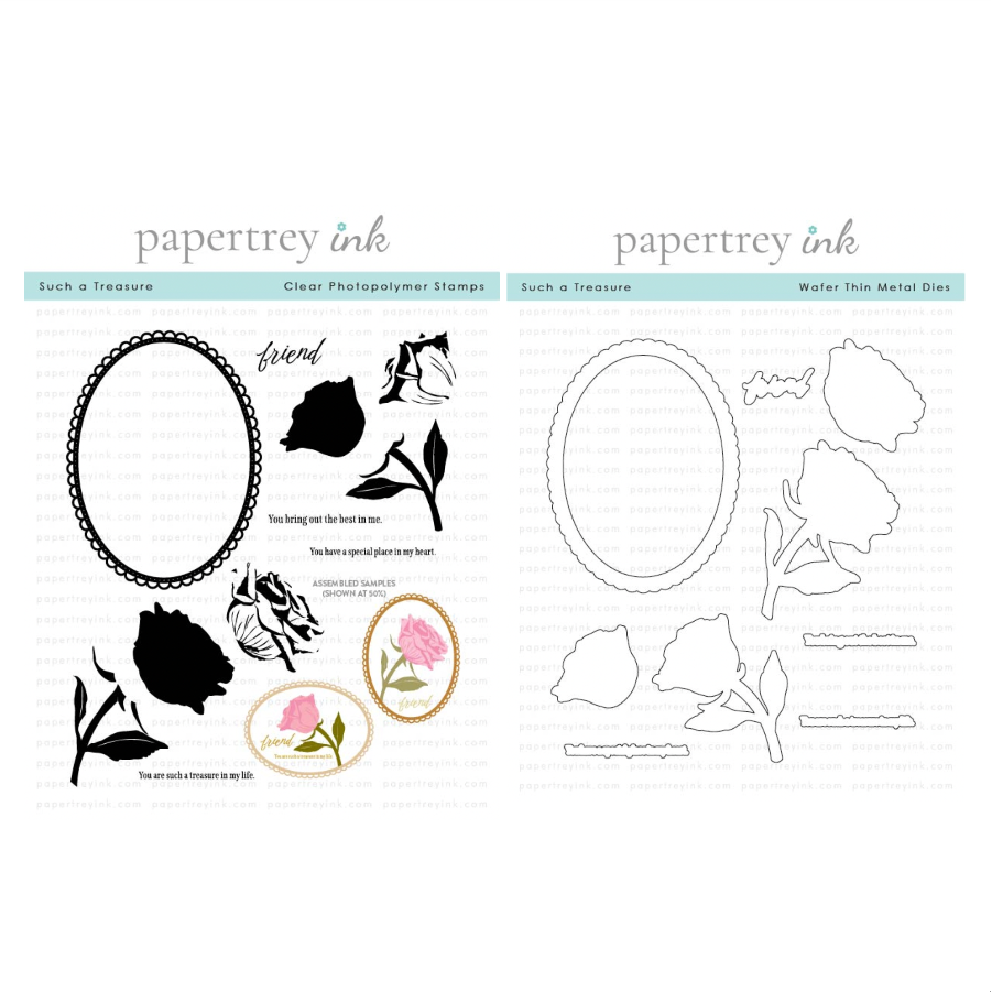 Papertrey Ink Such a Treasure Clear Stamp and Die Set