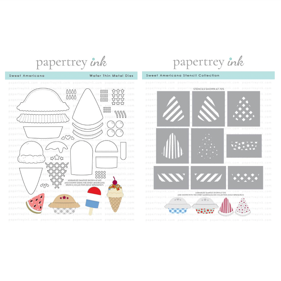 Papertrey Ink Sweet Americana Die and Stencil Set