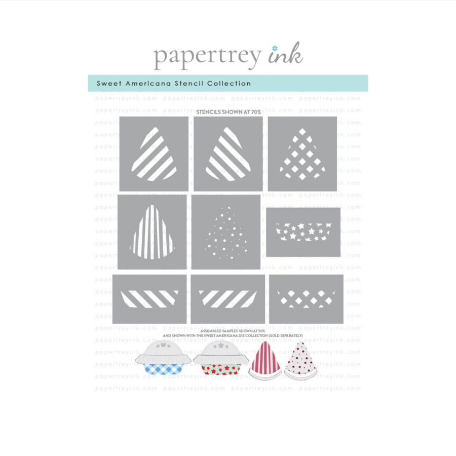 Papertrey Ink Sweet Americana Die and Stencil Set product image 2