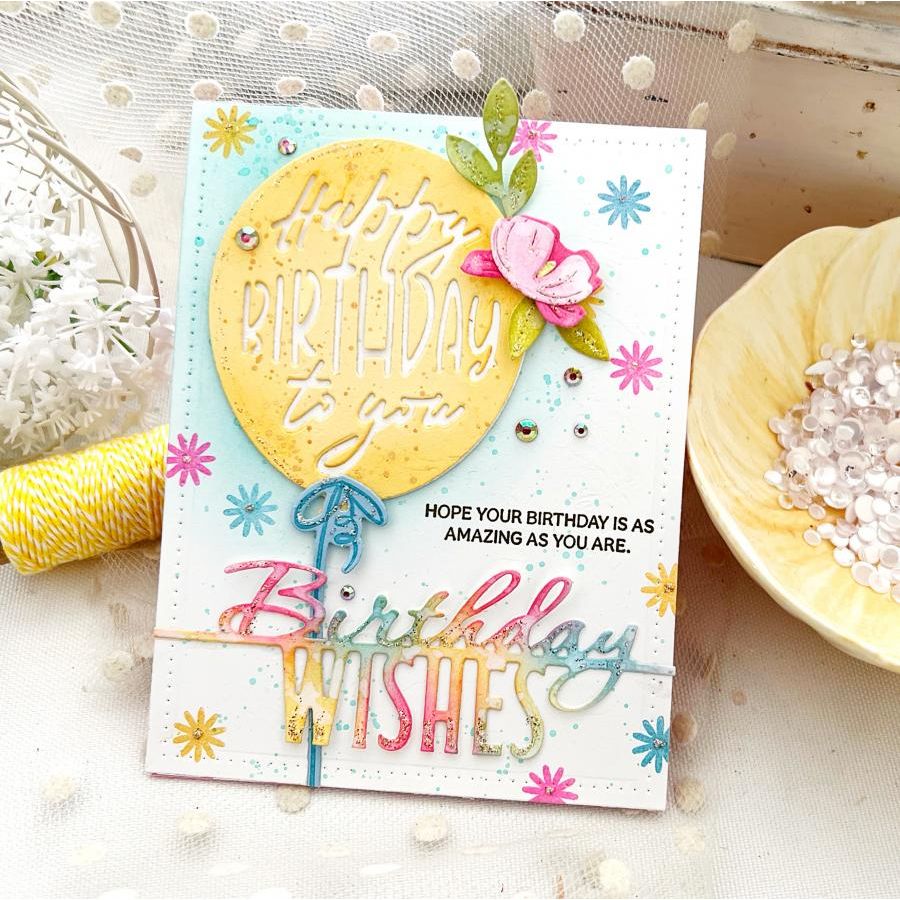Papertrey Ink The Bigs Birthday Style Clear Stamps 1624 balloon