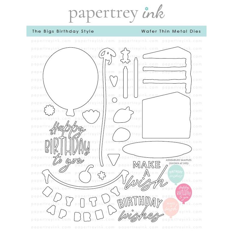 Papertrey Ink The Bigs Birthday Style Dies pti-0902