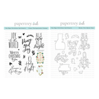 Papertrey Ink The Bigs Christmas Sentiments Clear Stamp and Die Set
