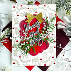 Papertrey Ink The Bigs Christmas Sentiments Clear Stamp and Die Set peace