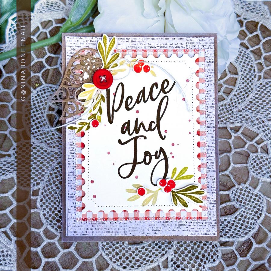 Papertrey Ink The Bigs Christmas Sentiments Clear Stamps 1606 joy
