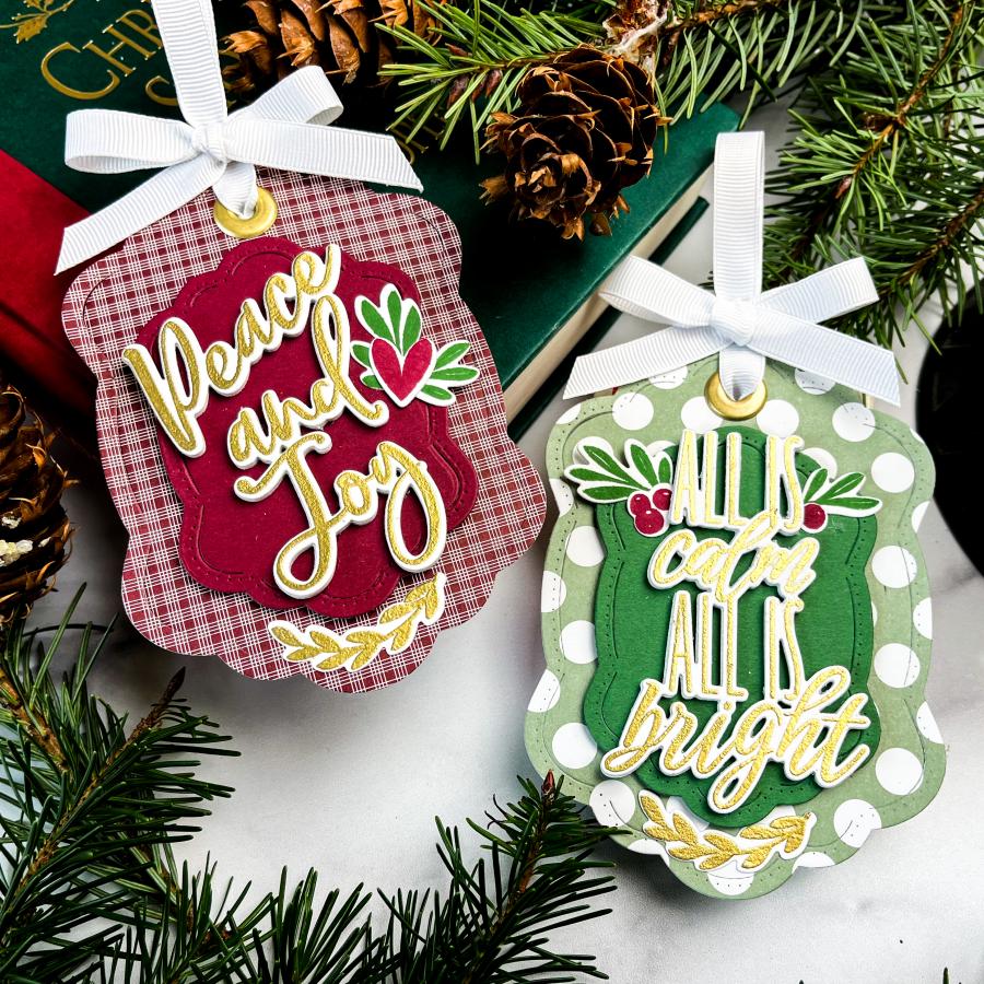 Papertrey Ink The Bigs Christmas Sentiments Clear Stamps 1606 tags