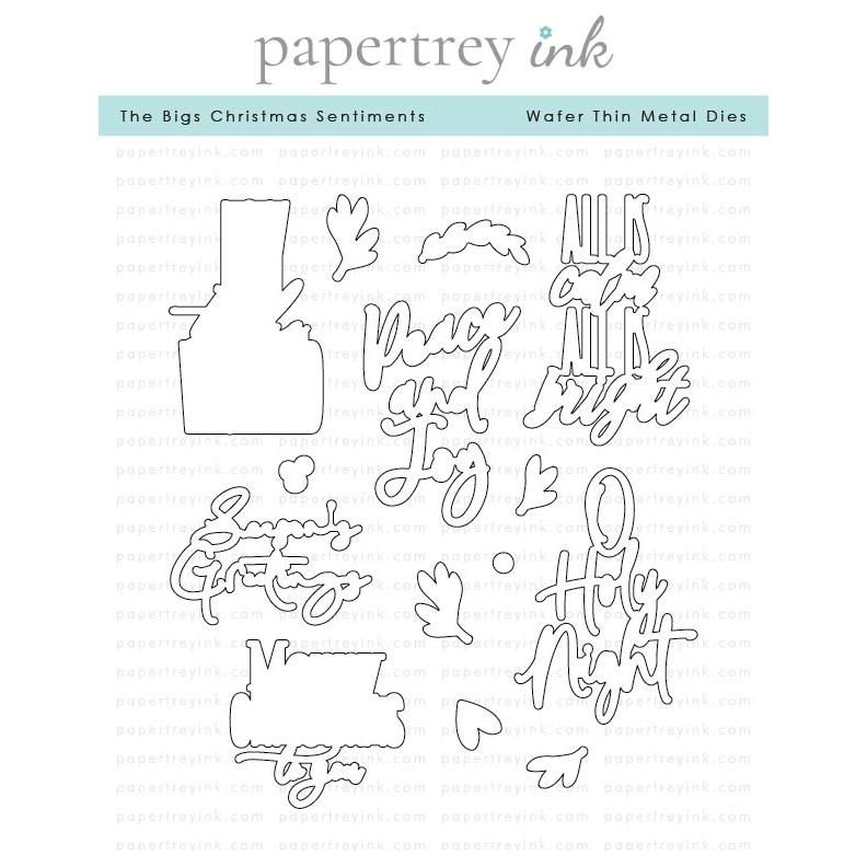 Papertrey Ink The Bigs Christmas Sentiments Dies pti-0861