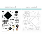 Papertrey Ink The Bigs Congrats To The Grad Clear Stamp and Die Set