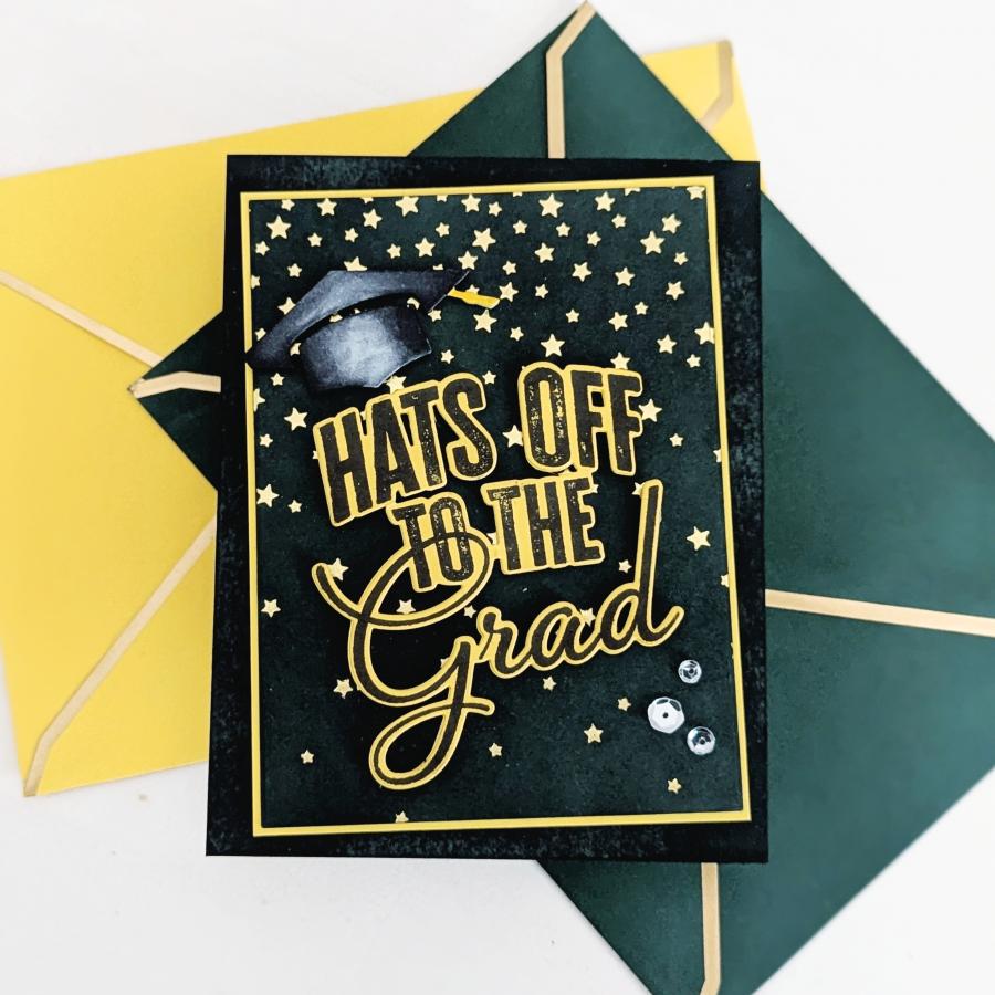 Papertrey Ink The Bigs Congrats To The Grad Clear Stamps 1634 stars