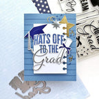 Papertrey Ink The Bigs Congrats To The Grad Dies pti-0926 hats off