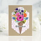 Papertrey Ink The Sweetest Bunch Clear Stamp and Die Set thanks