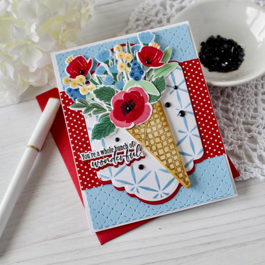 Papertrey Ink The Sweetest Bunch Dies pti-0971 wonderful