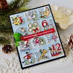 Papertrey Ink The Twelve Days of Christmas Clear Stamps 1665 greenery