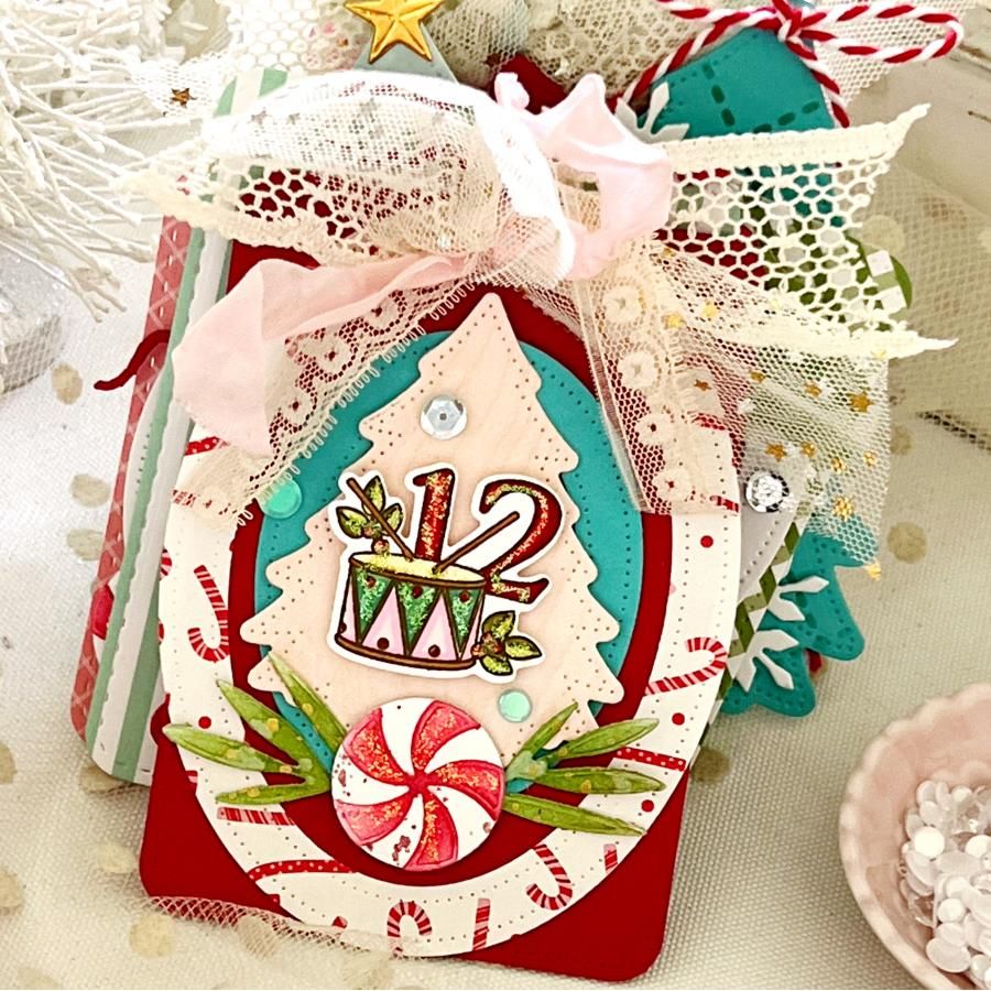 Papertrey Ink The Twelve Days of Christmas Dies pti-1000 candy