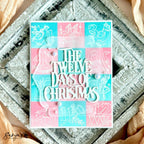 Papertrey Ink The Twelve Days of Christmas Title Die pti-1001 pink