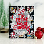 Papertrey Ink The Twelve Days of Christmas Title Die pti-1001 red bow