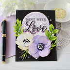 Papertrey Ink This Is Big Sentiments Love Clear Stamp and Die Set sent with love