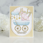 Papertrey Ink This is Big Sentiments Baby Clear Stamps 1644 congrats