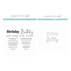 Papertrey Ink This is Big Sentiments Birthday Clear Stamp and Die Set
