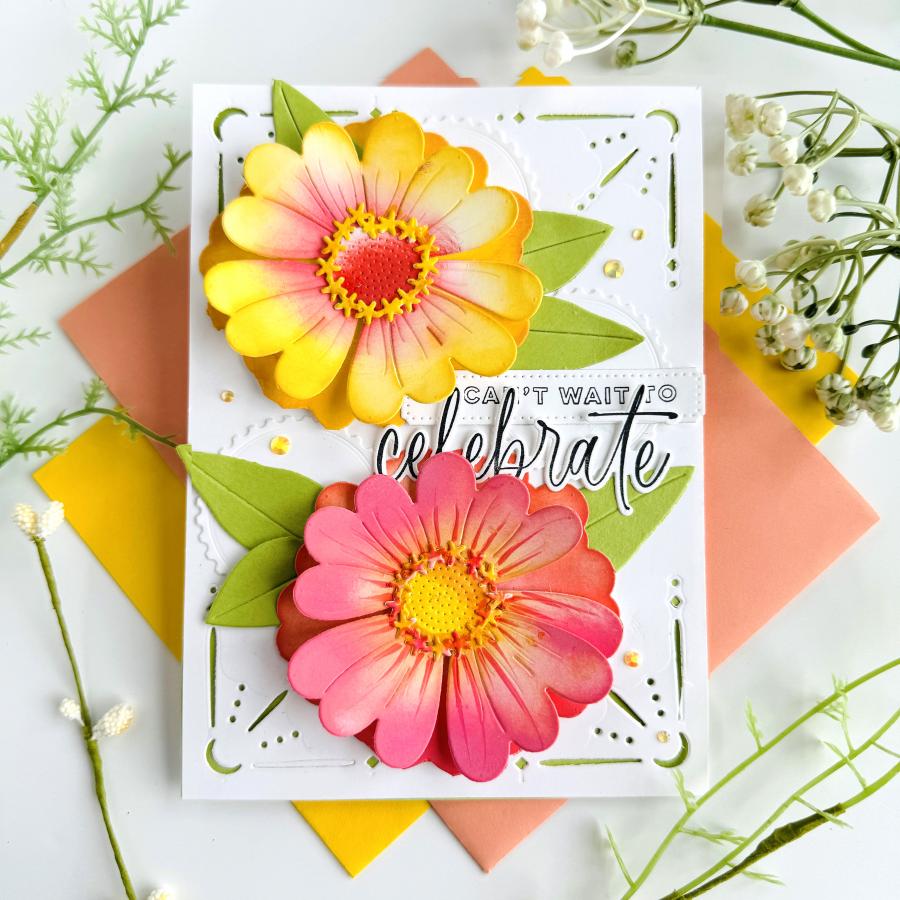 Papertrey Ink This is Big Sentiments Celebrate Clear Stamp and Die Set