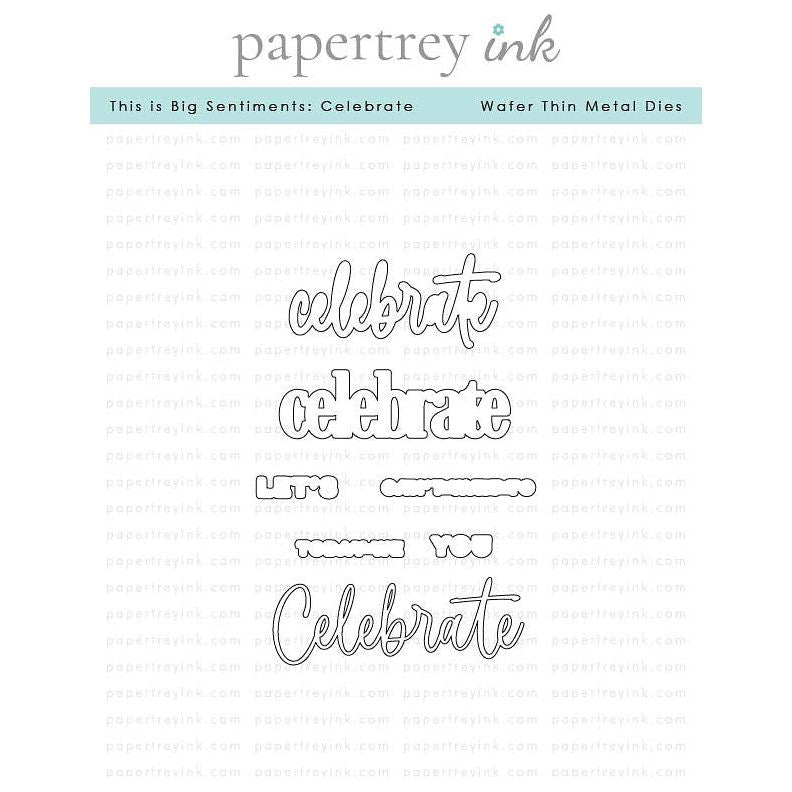 Papertrey Ink This is Big Sentiments Celebrate Dies pti-0824