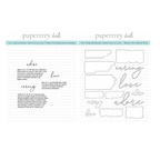 Papertrey Ink This is Big Sentiments Definitions of Love Clear Stamp and Die Set
