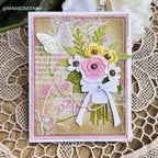 Papertrey Ink This is Big Sentiments Definitions of Love Clear Stamp and Die Set flowers