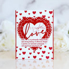 Papertrey Ink This is Big Sentiments Definitions of Love Dies pti-1049 hearts