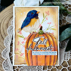 Papertrey Ink This is Big Sentiments Fall Harvest Clear Stamp and Die Set bird