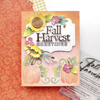 Papertrey Ink This is Big Sentiments Fall Harvest Clear Stamp and Die Set greetings