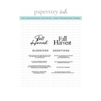 Papertrey Ink This is Big Sentiments Fall Harvest Clear Stamp and Die Set image 1