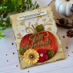 Papertrey Ink This is Big Sentiments Fall Harvest Dies pti-0984 flowers