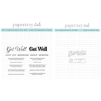 Papertrey Ink This is Big Sentiments Get Well Clear Stamp and Die Set