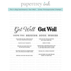 Papertrey Ink This is Big Sentiments Get Well Clear Stamps 1621