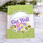 Papertrey Ink This is Big Sentiments Get Well Clear Stamps 1621 green
