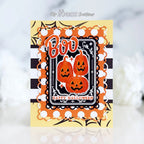 Papertrey Ink This is Big Sentiments Halloween Clear Stamp and Die Set happy halloween card
