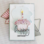 Papertrey Ink This is Big Sentiments Happy Everything Clear Stamp and Die Set happy birthday