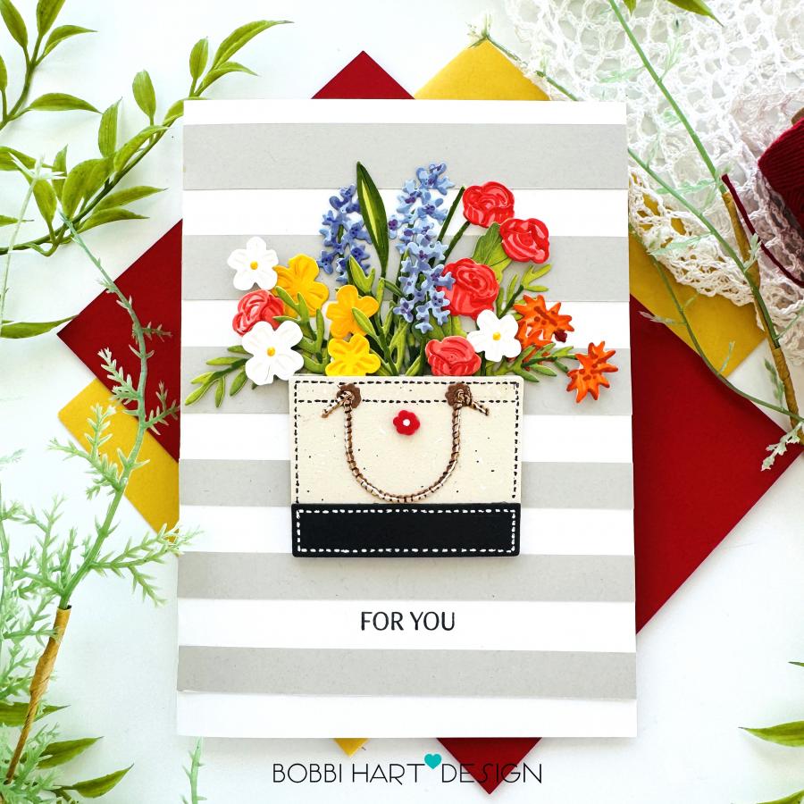Papertrey Ink This is Big Sentiments Happy Everything Dies pti-1059 gray stripes