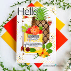 Papertrey Ink This is Big Sentiments Hello Clear Stamp and Die Set adventure awaits happy birthday card