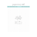 Papertrey Ink This is Big Sentiments Hello Clear Stamp and Die Set product image 2