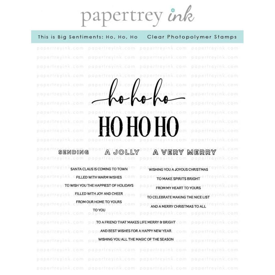 Papertrey Ink This is Big Sentiments Ho, Ho, Ho Clear Stamps 1604