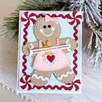Papertrey Ink This is Big Sentiments Ho, Ho, Ho Clear Stamps and Die Set gingerbread