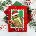 Papertrey Ink This is Big Sentiments Ho, Ho, Ho Dies pti-0851 candy cane