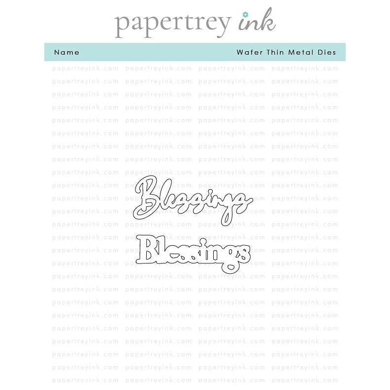 Papertrey Ink This is Big Sentiments Many Blessings Dies pti-0915