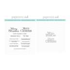 Papertrey Ink This is Big Sentiments Merry Christmas Clear Stamp and Die Set