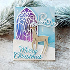 Papertrey Ink This is Big Sentiments Merry Christmas Clear Stamp and Die Set reindeer