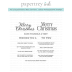 Papertrey Ink This is Big Sentiments Merry Christmas Clear Stamps 1609