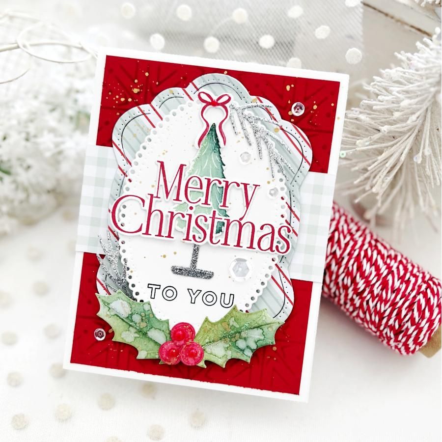 Papertrey Ink This is Big Sentiments Merry Christmas Dies pti-0864 christmas