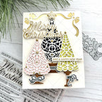 Papertrey Ink This is Big Sentiments Merry Christmas Dies pti-0864 tree