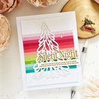 Papertrey Ink This is Big Sentiments Silent Night Dies pti-1020 stripes